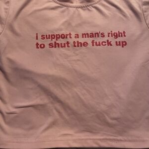 SHEIN Pink Statement Tee